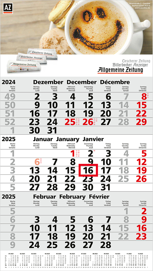 Kalender Postversand